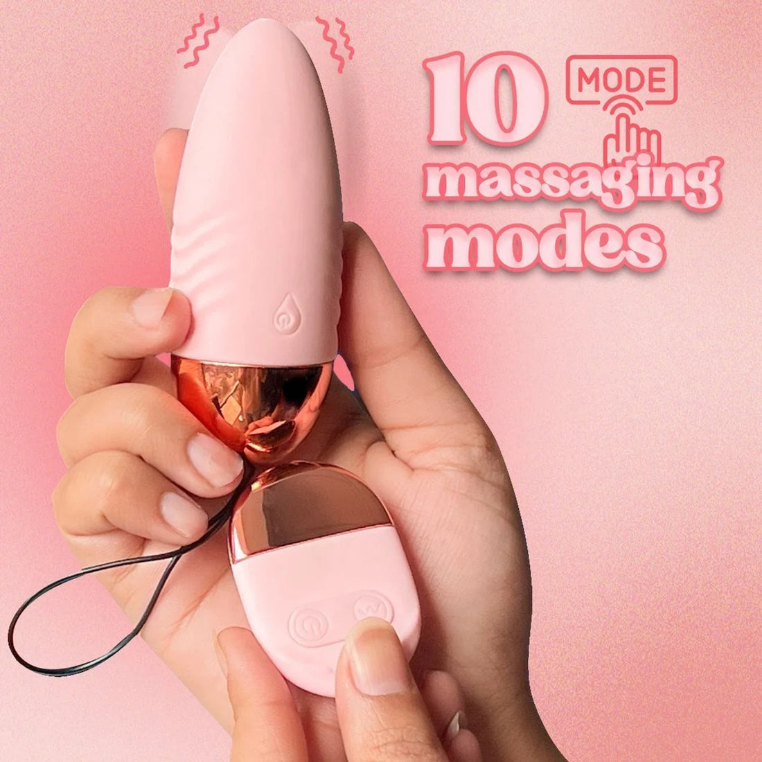 Dancing-Vibrating Egg Shaped USB Rechargeable Smart Phone Control Vibrator