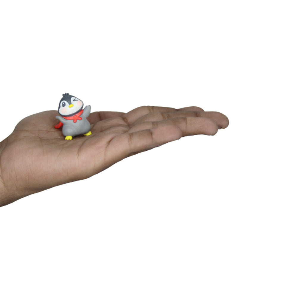 Cute Pengiun (set of 6)( Miniature toys , cake toppers , small figuine, Valentine couple)