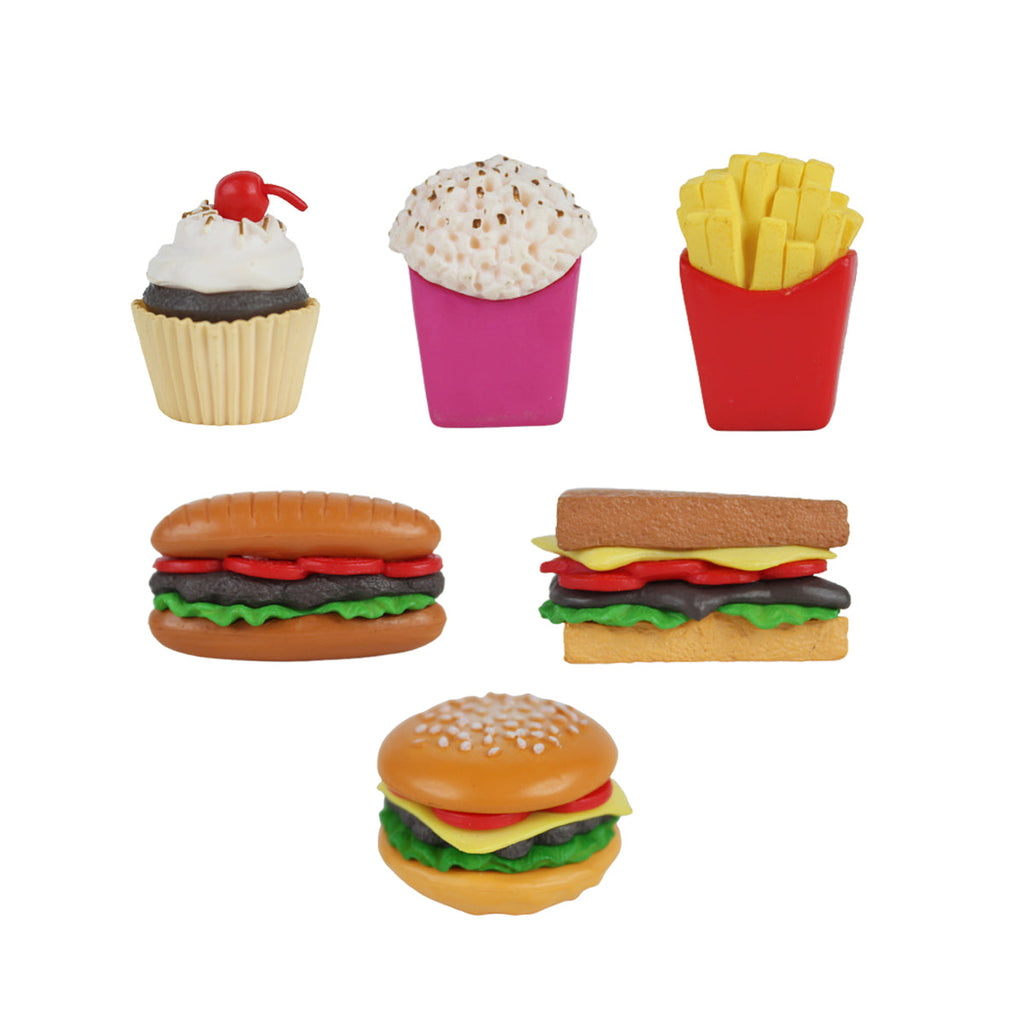 Wonderland ( Set of 6) Miniature toys Fast Food | Doll House Accessories | DIY Craft| Mini Figurines for Display, photoshop,