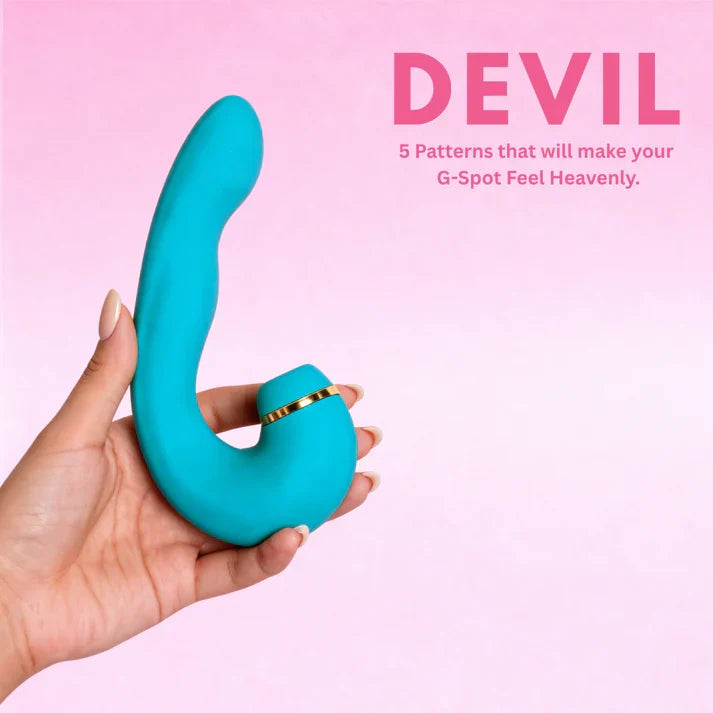 Silicone G-spot Tapping Clitoral Stimulator Vibrator
