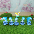Miniature toys et of 5 Dolphin with waves (Miniature Fairy Garden Accessoriesfor DIY tray garden Plant Décor)