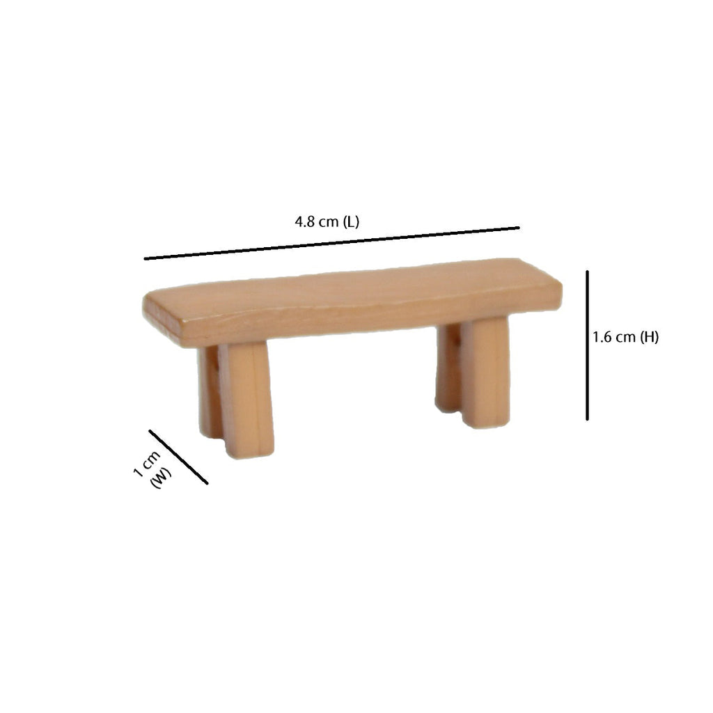 Miniature Toys : (Set of 2) Bench for Fairy Garden Accessories