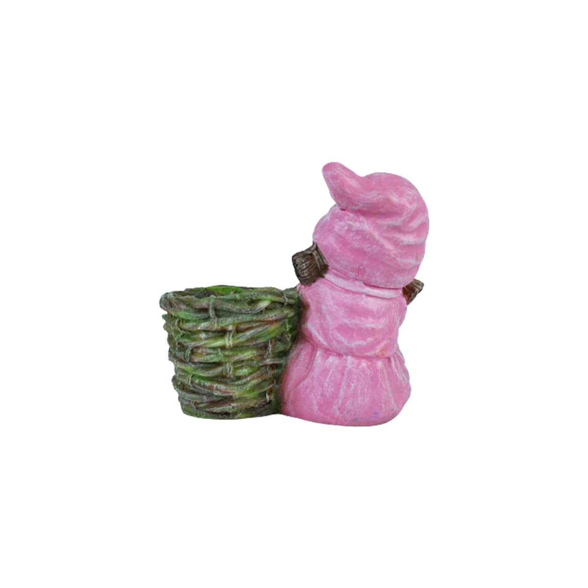 Girl with Pot for Indoor and Outdoor Decor (Pink)