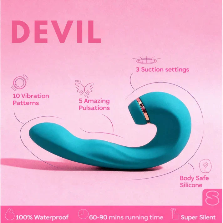 Silicone G-spot Tapping Clitoral Stimulator Vibrator