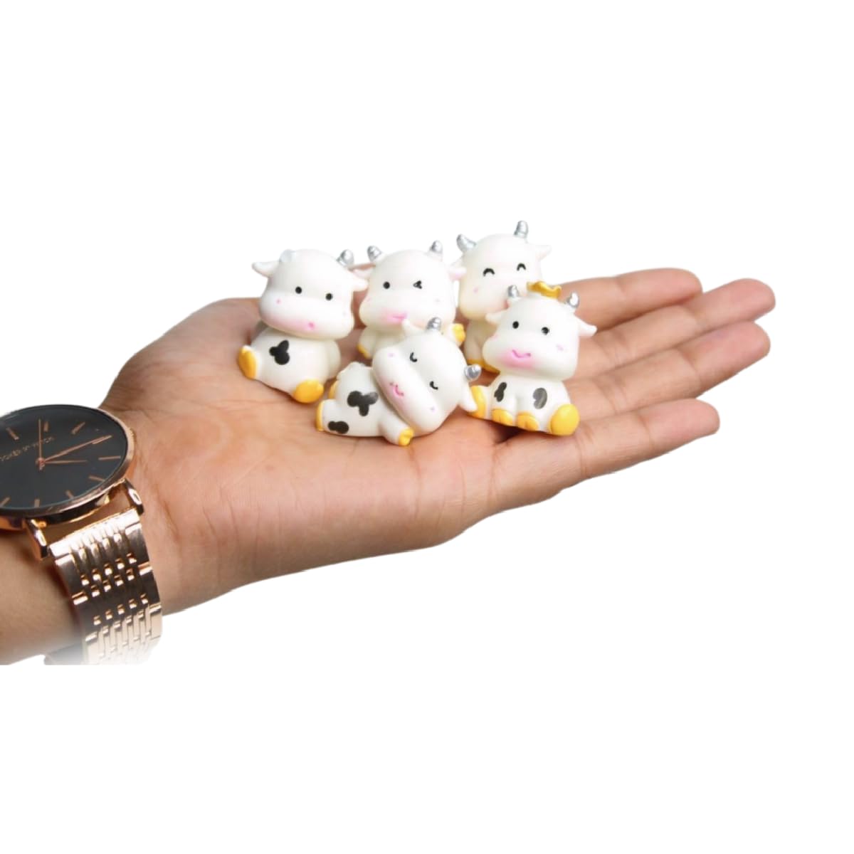 imported miniatures ( pack of 5) cows | Shelf Décor | Miniature Figurine| Shelf Décor | Resin Home décor | Gift Items| Fairy Garden Accessories | Doll House Accessories