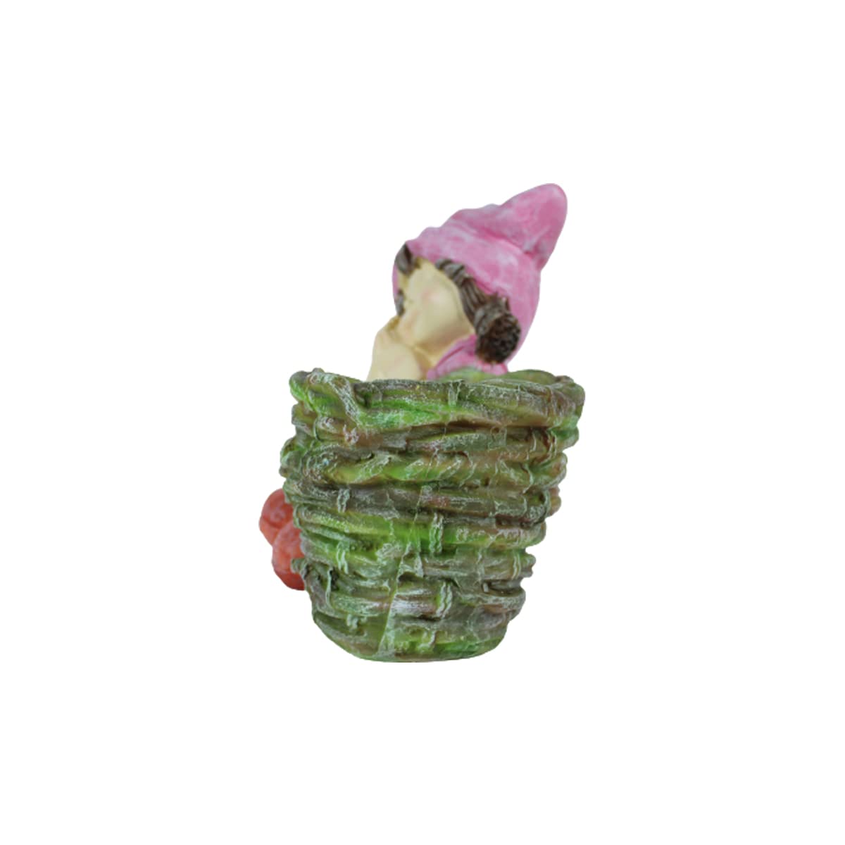 Girl with Pot for Indoor and Outdoor Decor (Pink)