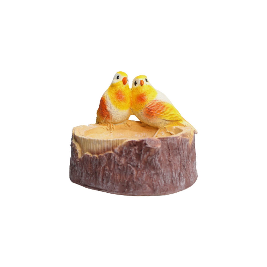 Resin Love Bird Feeder/Bird Bath | Material Resin | Length 9 Inches