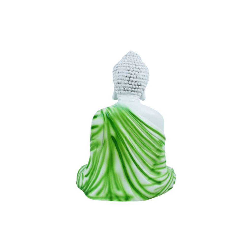 14 inch Buddha Statue for Home and Garden Decoration (Green)