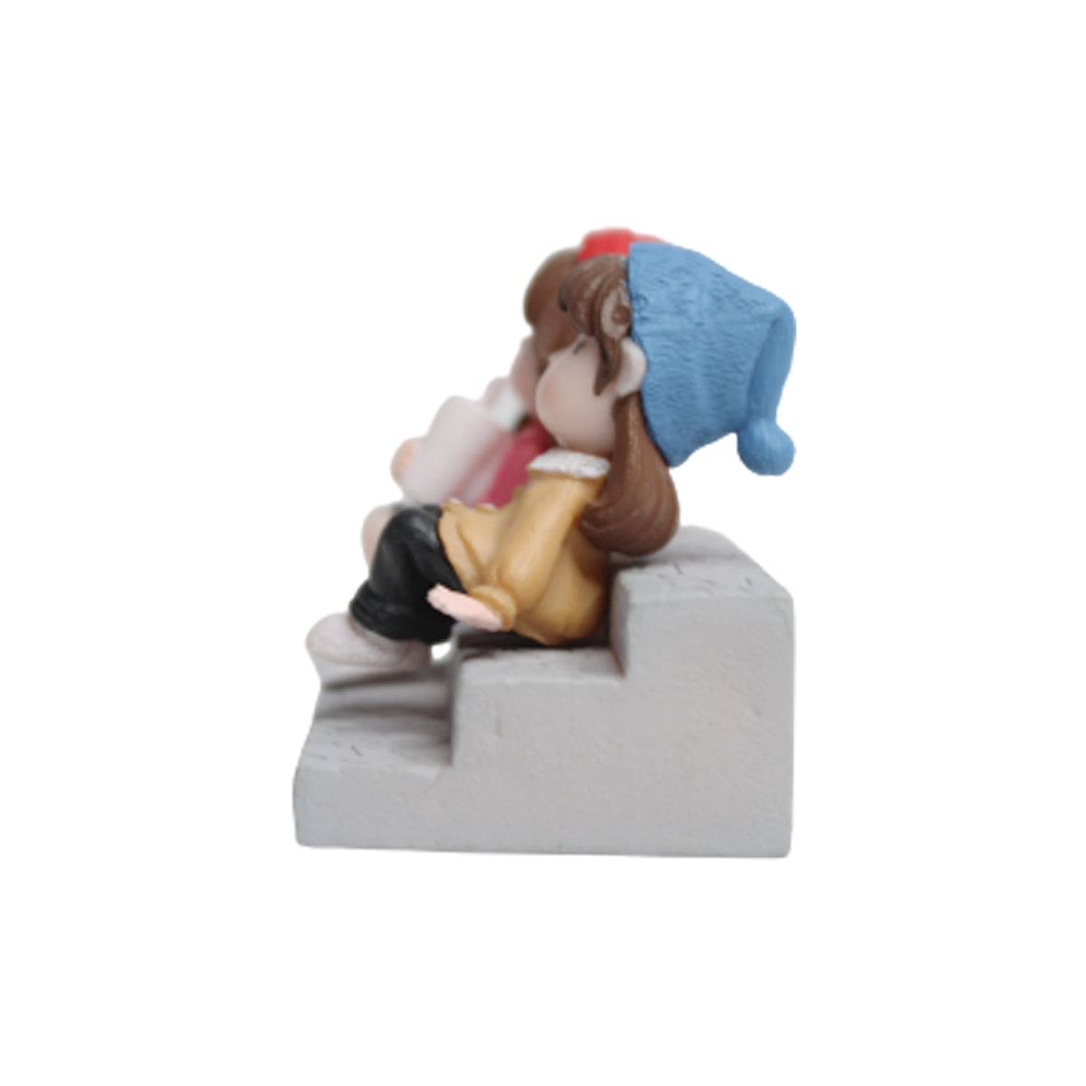Wonderland Two Sister on Stairs|Miniature Figurine| Shelf Décor | Resin Home décor | Gift Items