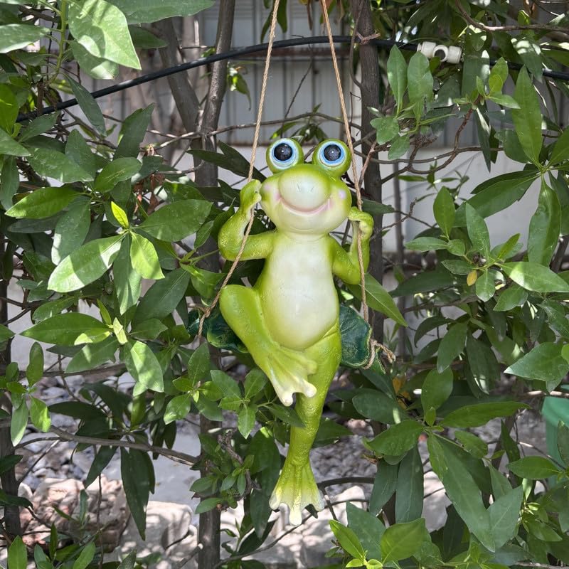 Joyful Jungle Jumper Frog - Adorable Swinging Garden & Patio Décor