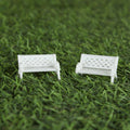 Miniature Toys : (Set of 10) White Bench