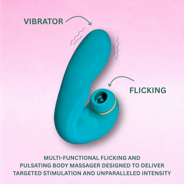 Silicone G-spot Tapping Clitoral Stimulator Vibrator