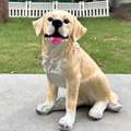 Artificial Real Looking Dog Resin Garden Decoration
