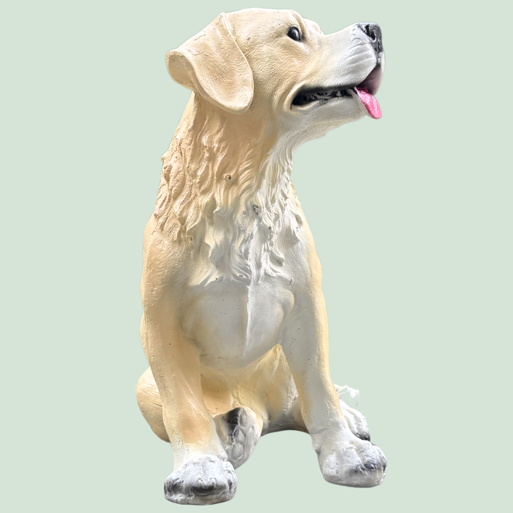 Artificial Real Looking Dog Resin Garden Decoration