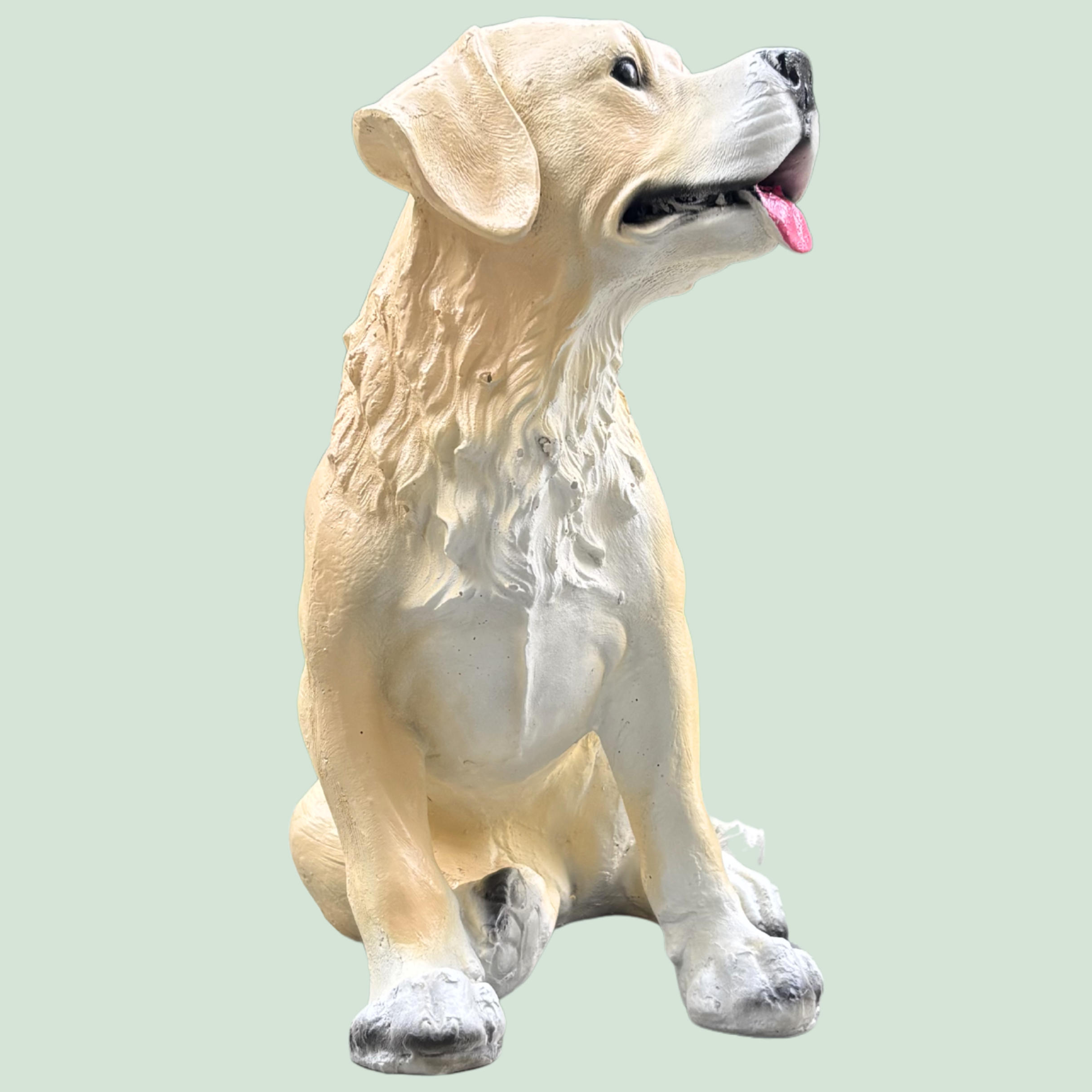 Artificial Real Looking Dog Resin Garden Decoration