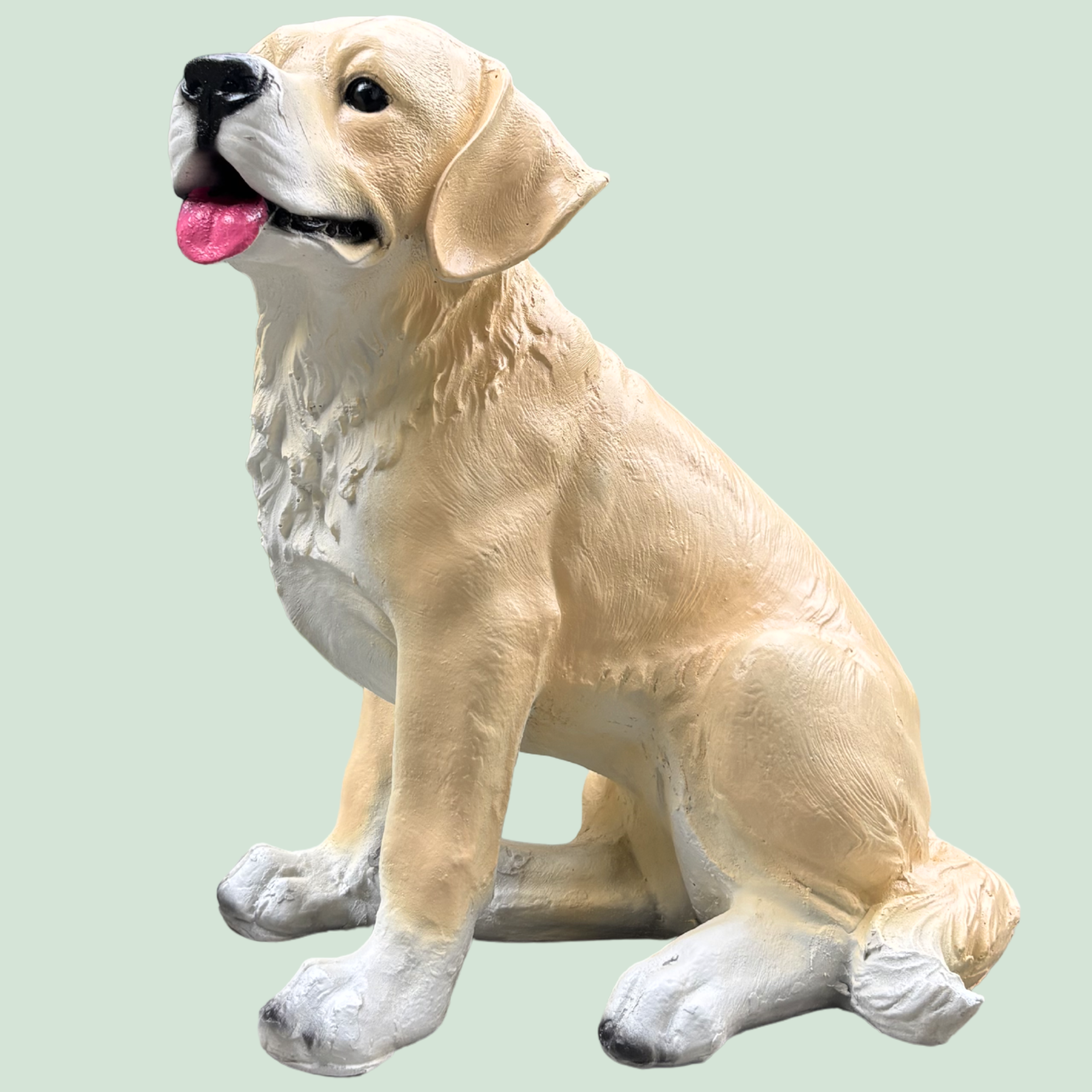 Artificial Real Looking Dog Resin Garden Decoration