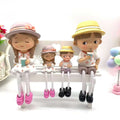 Hanging Legs Showpiece Drinking Juice  Figurine for Home Decoration
