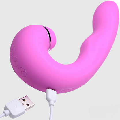 Silicone G-spot Tapping Clitoral Stimulator Vibrator