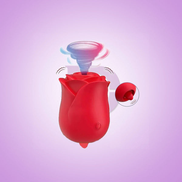 Rose Nipple Tongue Licking Clitoral Sucking Vibrator