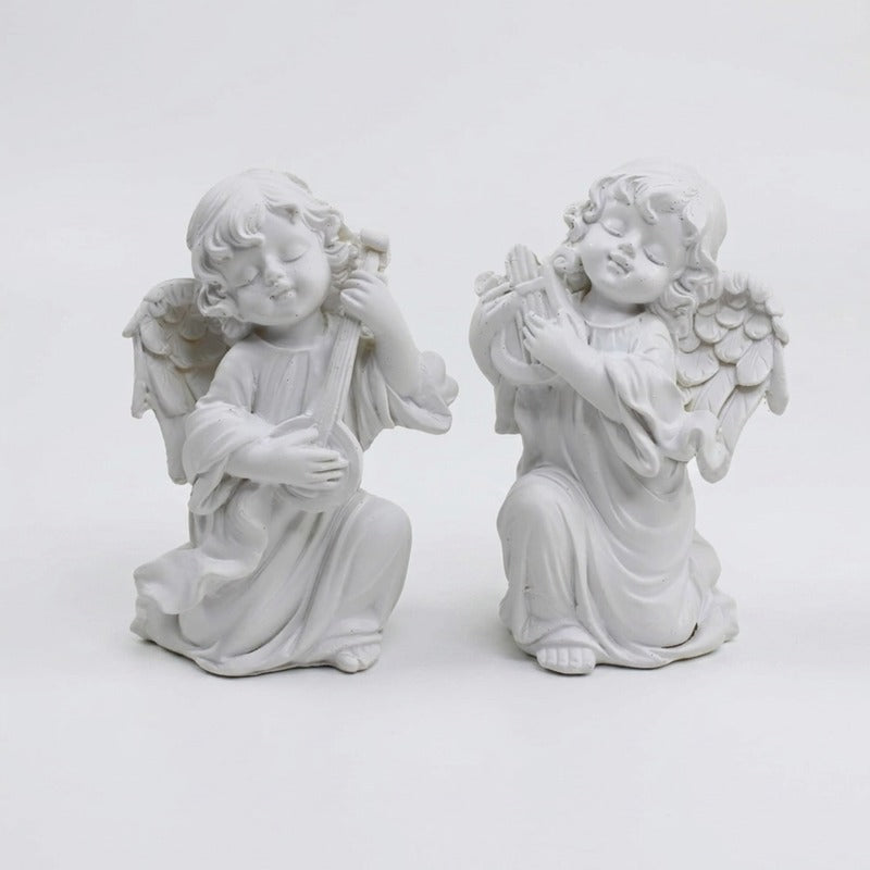 White Angel Set (2 Pieces) – Showpiece For Decoration