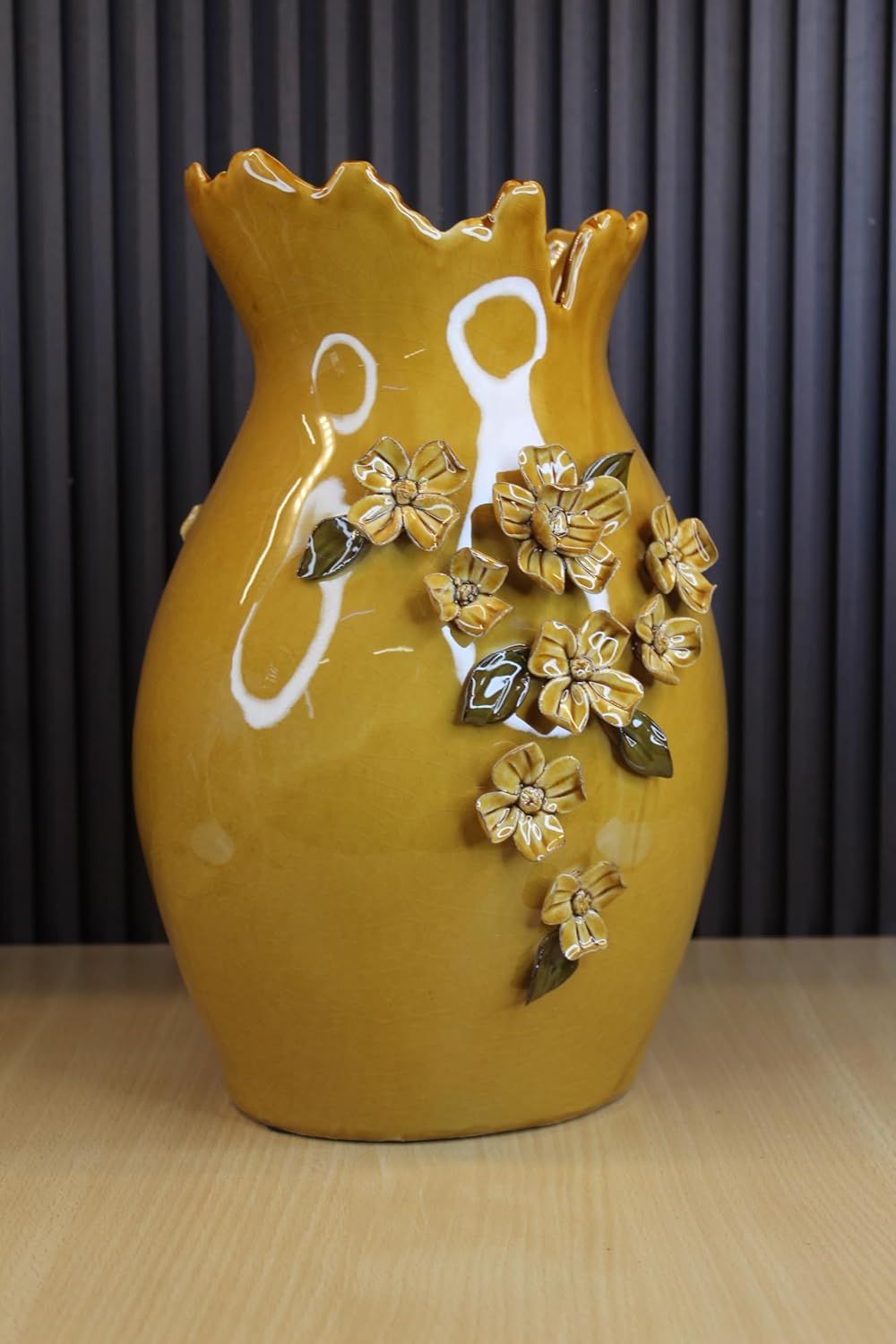 Sunshine Blossom Ceramic Vase | Elegant Decorative Flower Vase