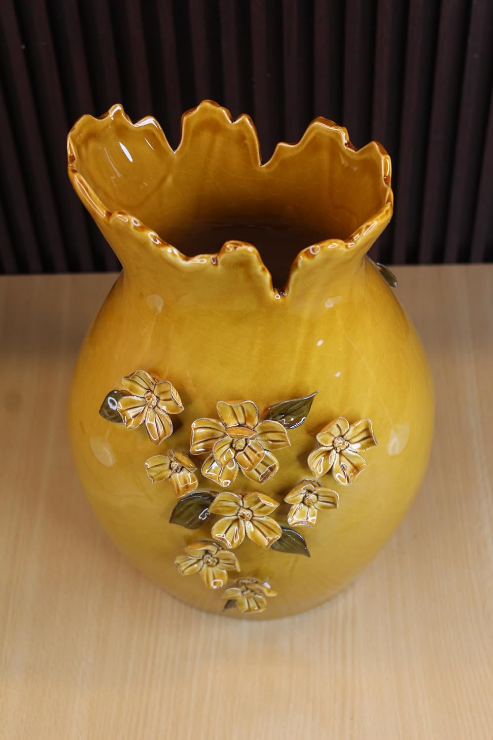 Sunshine Blossom Ceramic Vase | Elegant Decorative Flower Vase