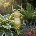 Joyful Jungle Jumper Frog - Adorable Swinging Garden & Patio Décor