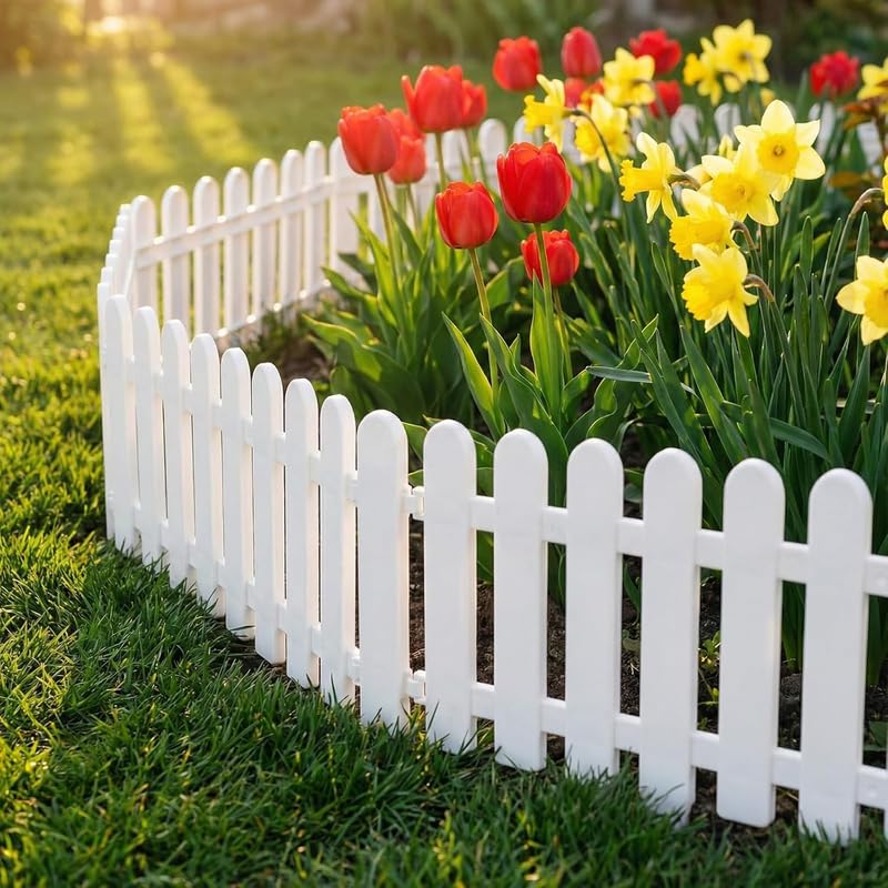 White Picket Garden Fence