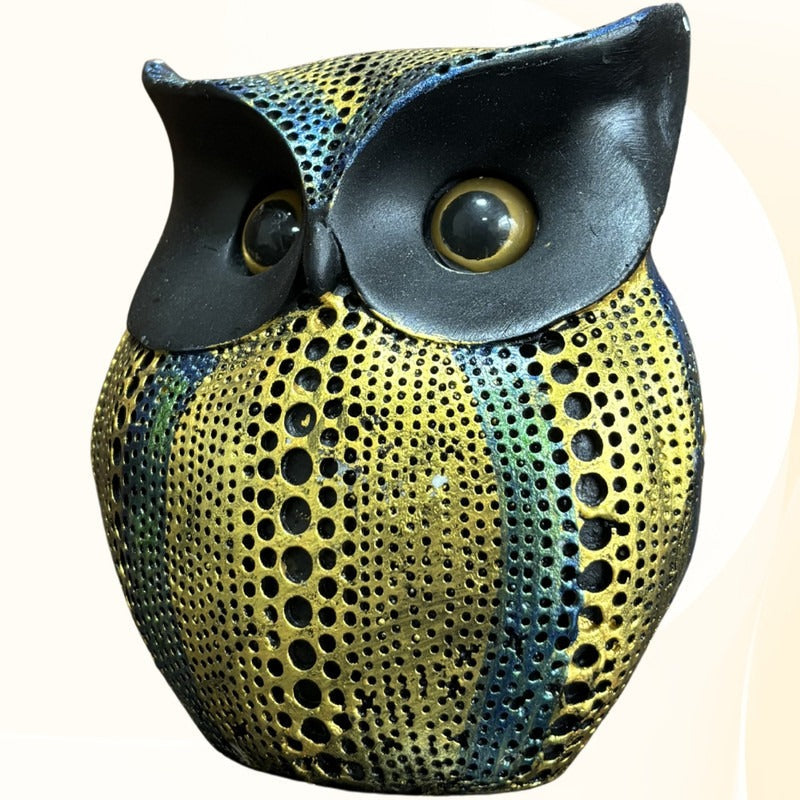 Owl Decor - Enchanting Perforated Sculpture