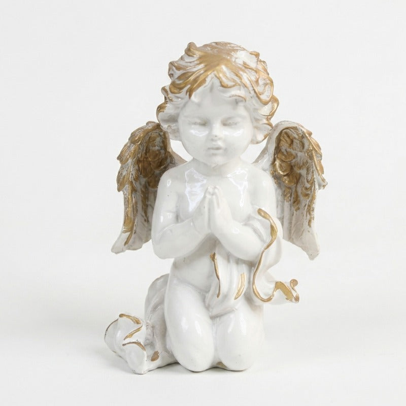 Elegant Praying Cherub Angel Figurine – for Home Decor, Gifting, and Collectibles