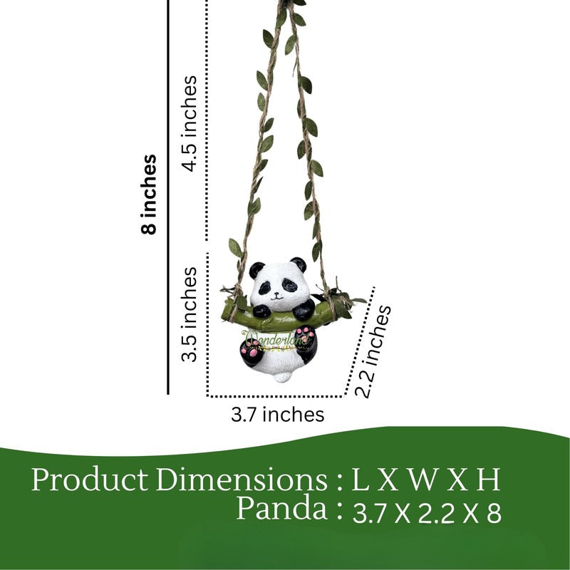 Adorable Koala and Panda Hanging Garden Statues – 2-Piece Resin