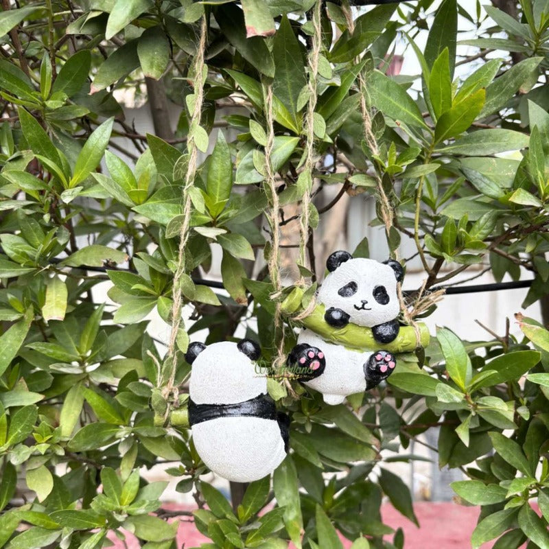 Adorable Koala and Panda Hanging Garden Statues – 2-Piece Resin