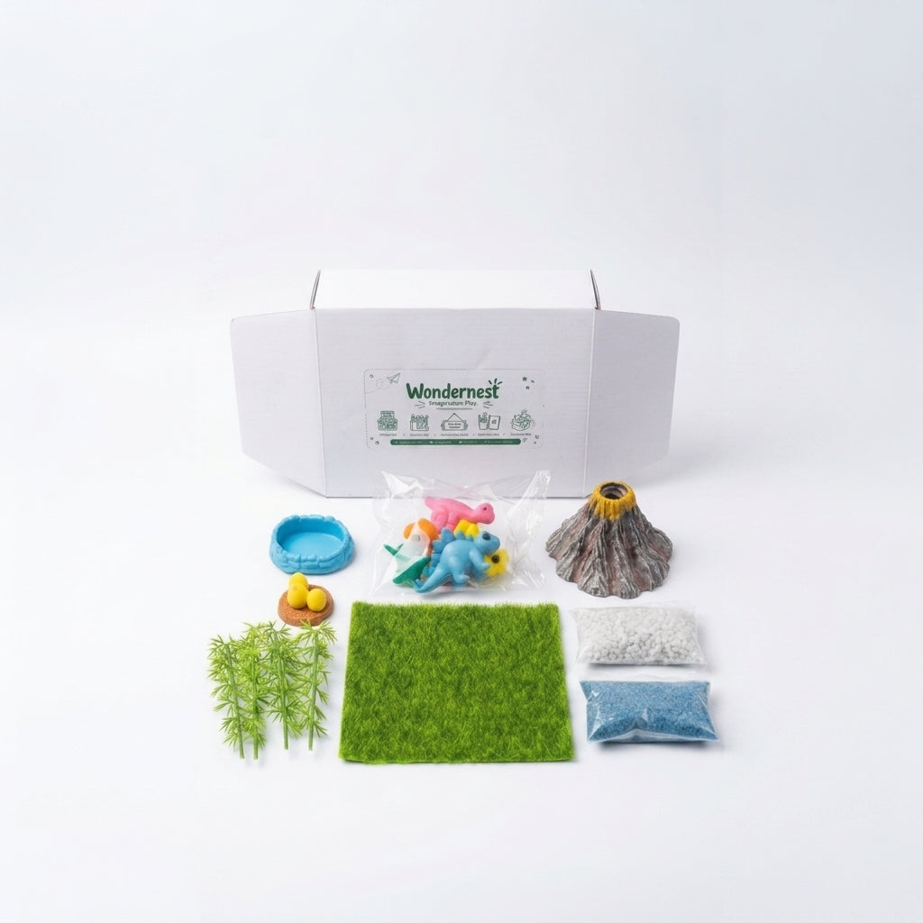 Wondnest pack 8 Dino set, DIY , Pretend play set
