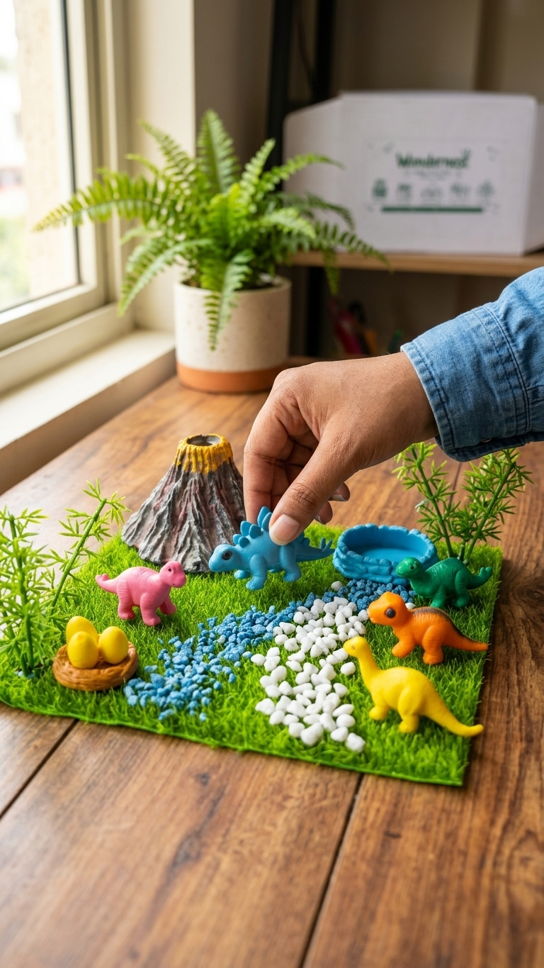 Wondnest pack 8 Dino set, DIY , Pretend play set