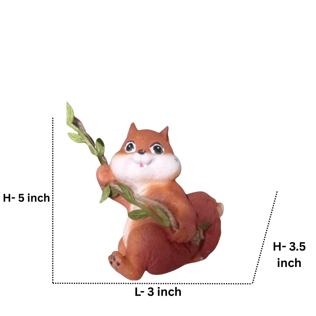 Cute Hanging Garden Ornaments - Climbing Monkey & FoxTree Hugger (Set of 2)