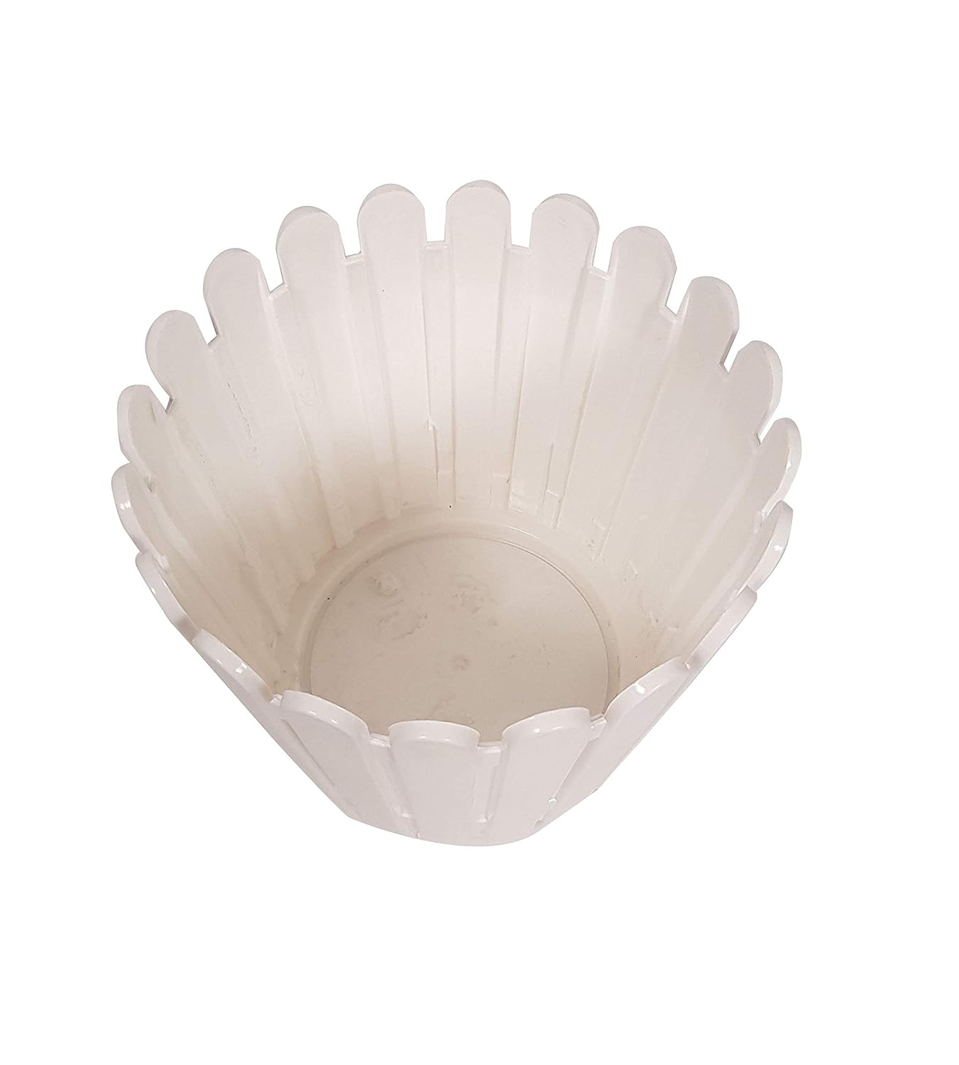 (White, Single pc) Fence Fresh Plastic Garden Planter